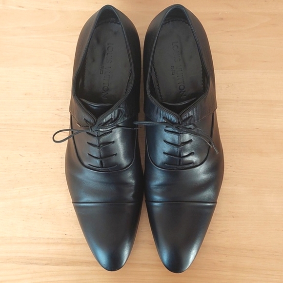 Louis vuitton black leather lace-up Oxford shoes - Picture 5 of 16